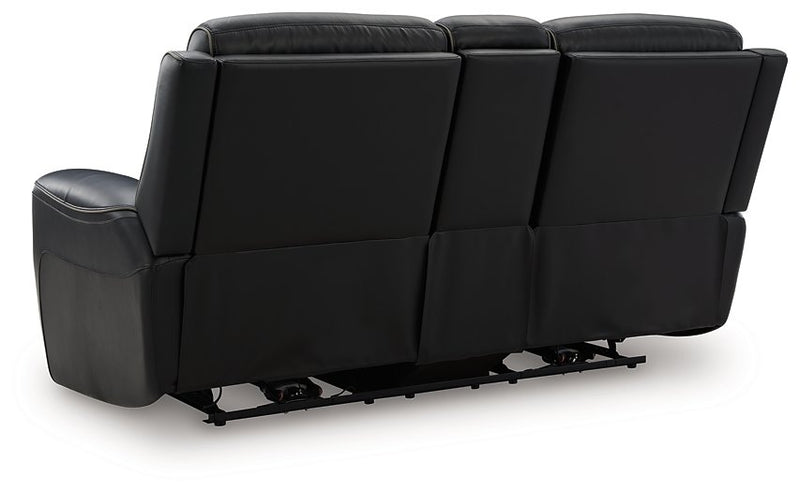 5Z-Comfort Power Reclining Loveseat with Console