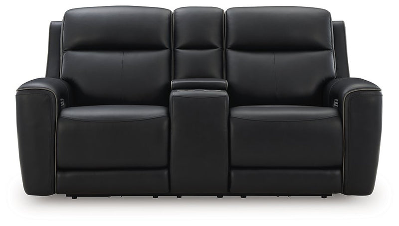 5Z-Comfort Power Reclining Loveseat with Console